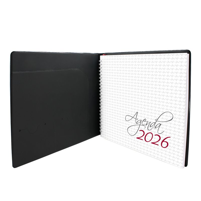 50752 - AGENDA ECONOMICA ESCRITORIO NEGRO