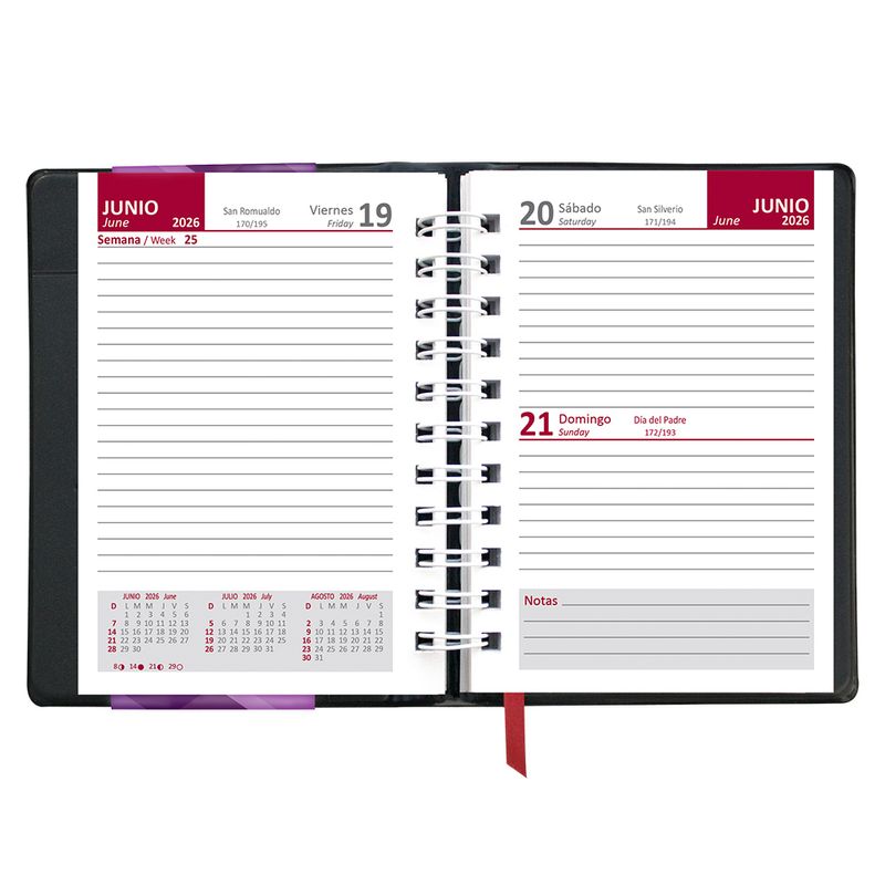 50757 - AGENDA ESPIRAL MEMORANDUM NEGRO