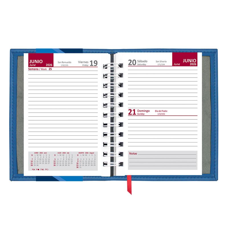 50781 - AGENDA 2024 MEMORANDUM DE LUJO AZUL 13 5 X 18 CM