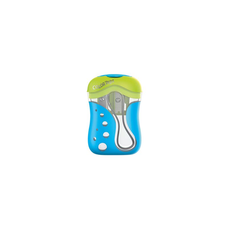 SACAPUNTAS CON DEPOSITO COLOR'PEPS 2 ORIFICIOS BLT