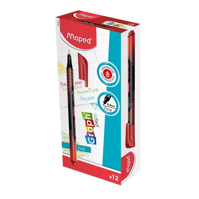 ROTULADOR ULTRAFINO ROJO GRAPH'PEPS