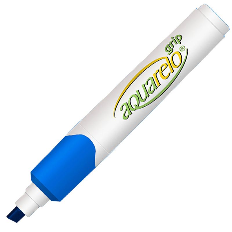 MARCADOR AQUARELO GRIP AZUL C/6