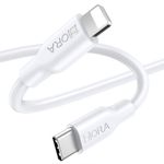 CABLE USB TIPO C A LIGHTNING 1M, 1HORA, BLANCO