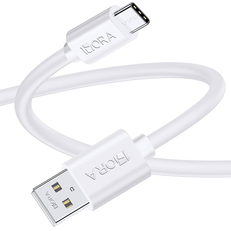 CABLE USB A USB TIPO C DE 1M, 1HORA, NEGRO