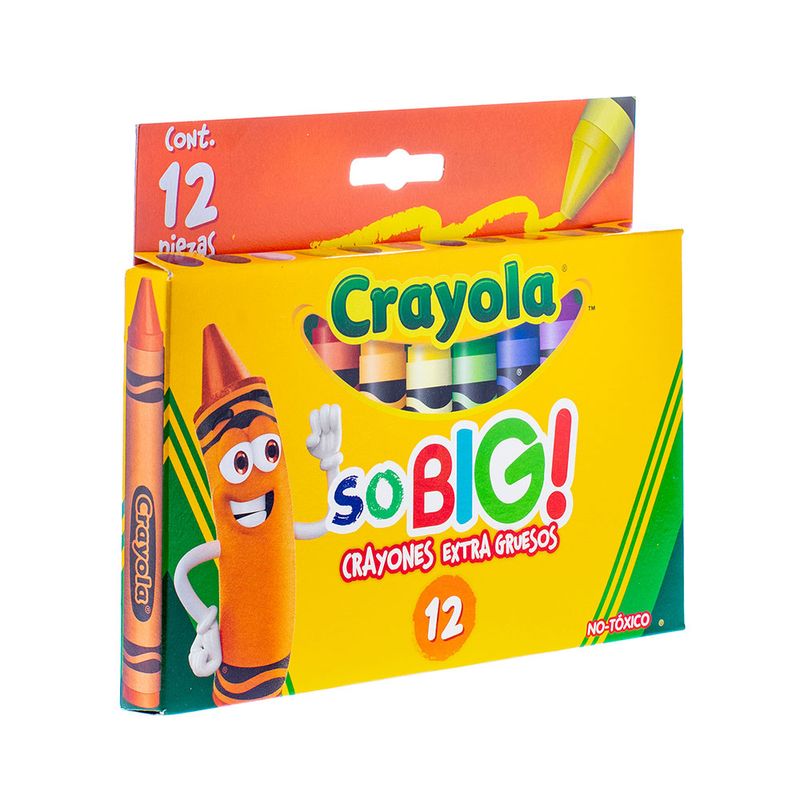 CRAYON REDONDO EXTRA JUMBO CON 12 CRAYOLA