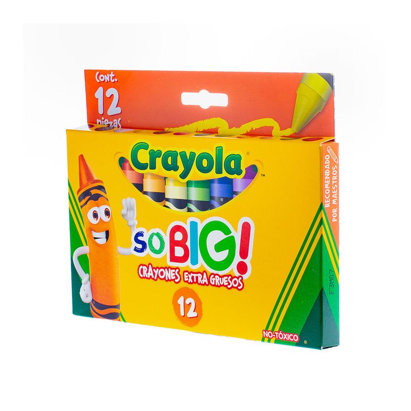 CRAYON REDONDO EXTRA JUMBO CON 12 CRAYOLA