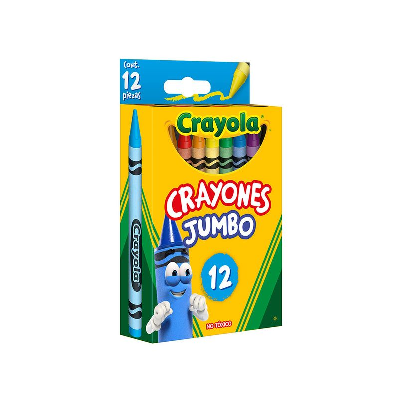 CRAYON REDONDO JUMBO CON 12 CRAYOLA