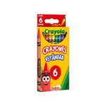 CRAYON REDONDO ESTANDAR CON 6 CRAYOLA