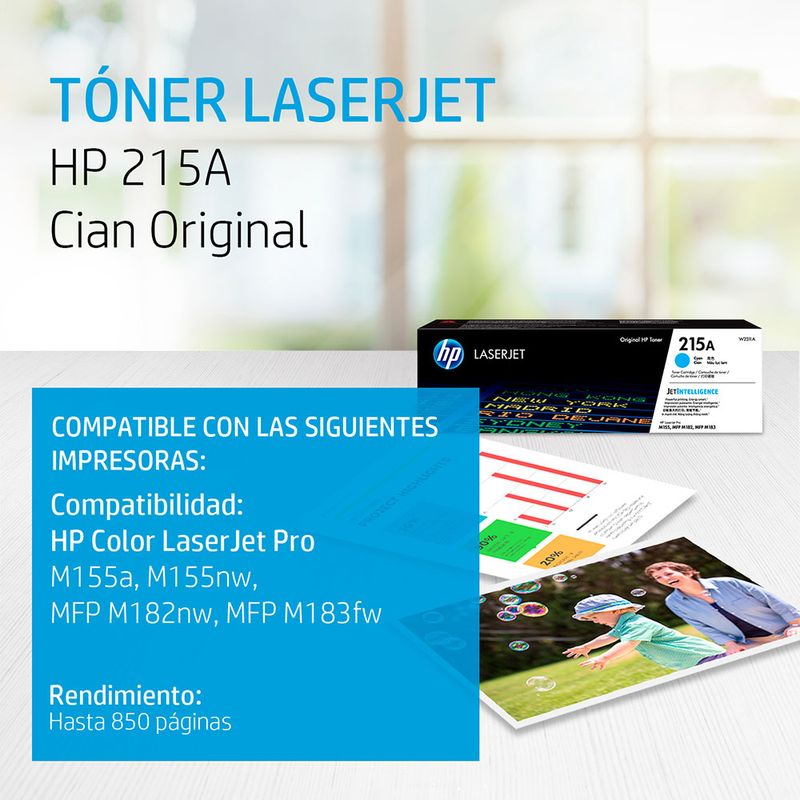 TONER LASER HP 215A CYAN ORIGINAL W2311A