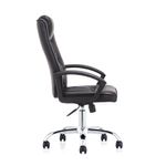 SILLON EJECUTIVO RESPALDO ALTO VINIPIEL NEGRO