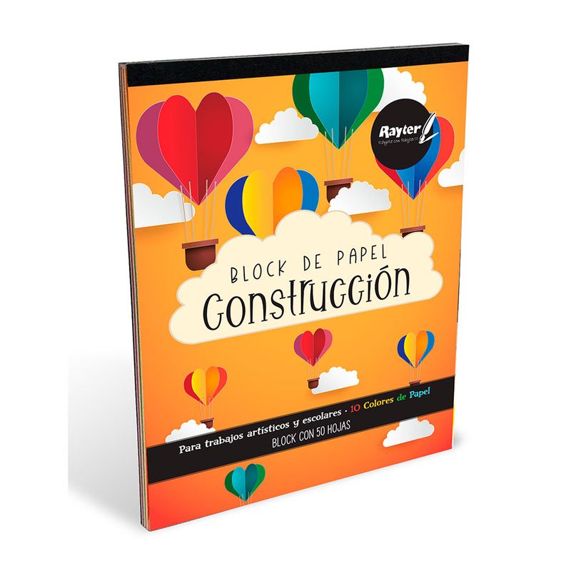 BLOCK CONSTRUCTION CARTA 50H 10COLS SURTIDOS