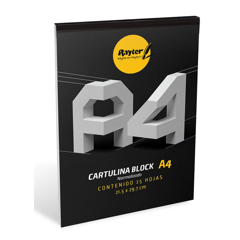 BLOCK CARTULINA A4 C/25HJAS