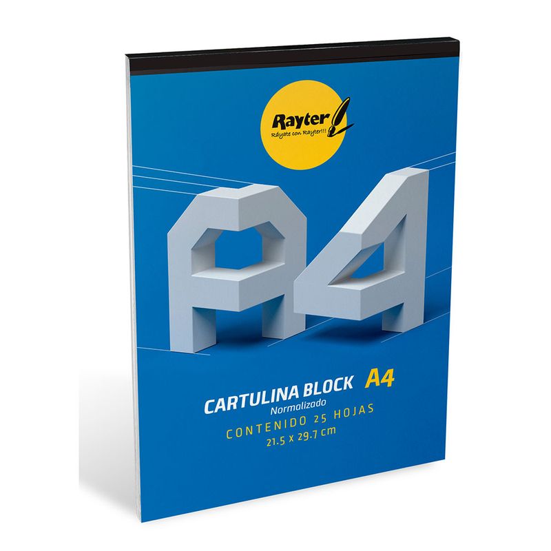 BLOCK CARTULINA A4 C/25HJAS