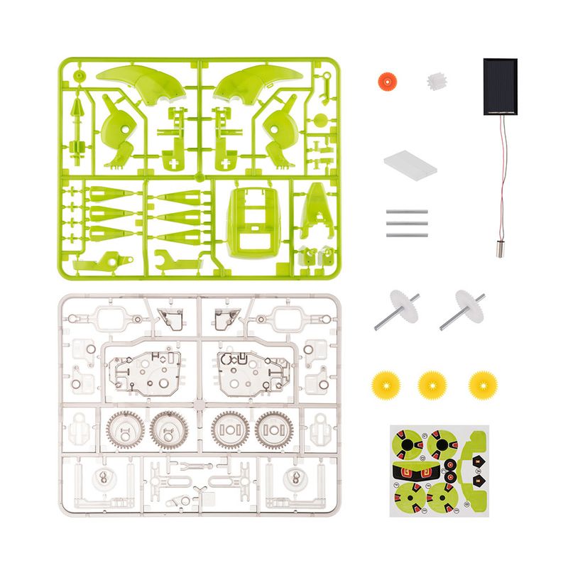 JUEGO KIT PARA ARMAR ROBOT SOLAR 4 EN 1, VERDE