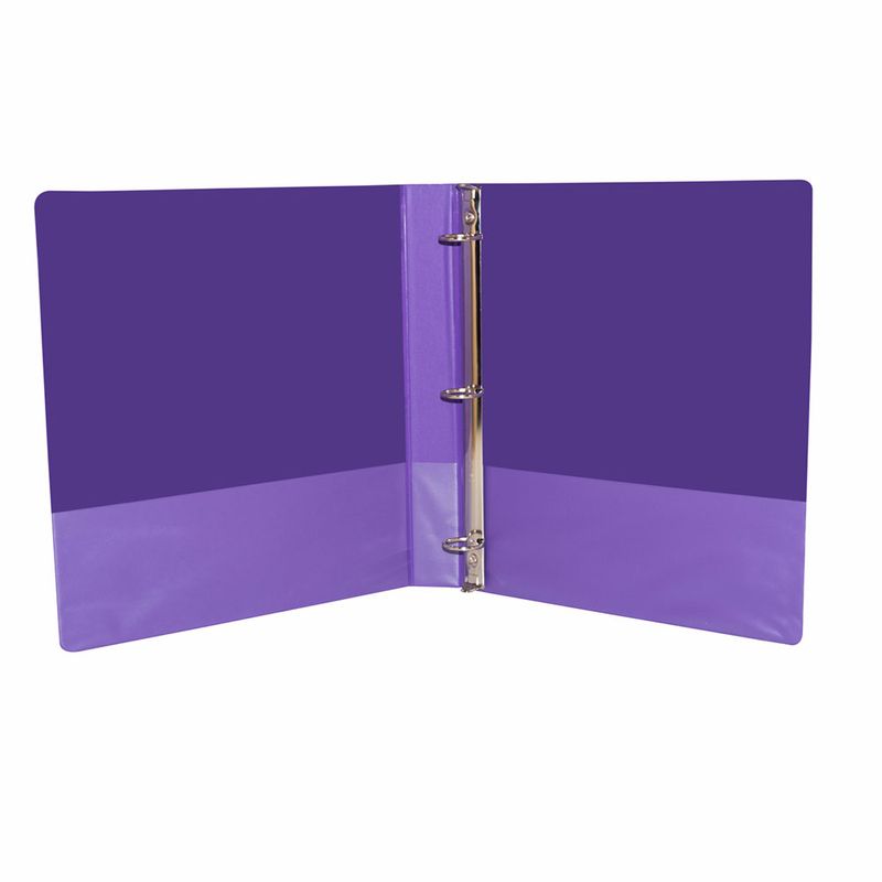 CARPETA ARILLO 1"  O MORADO NEON CON VENTANA SAMSILL