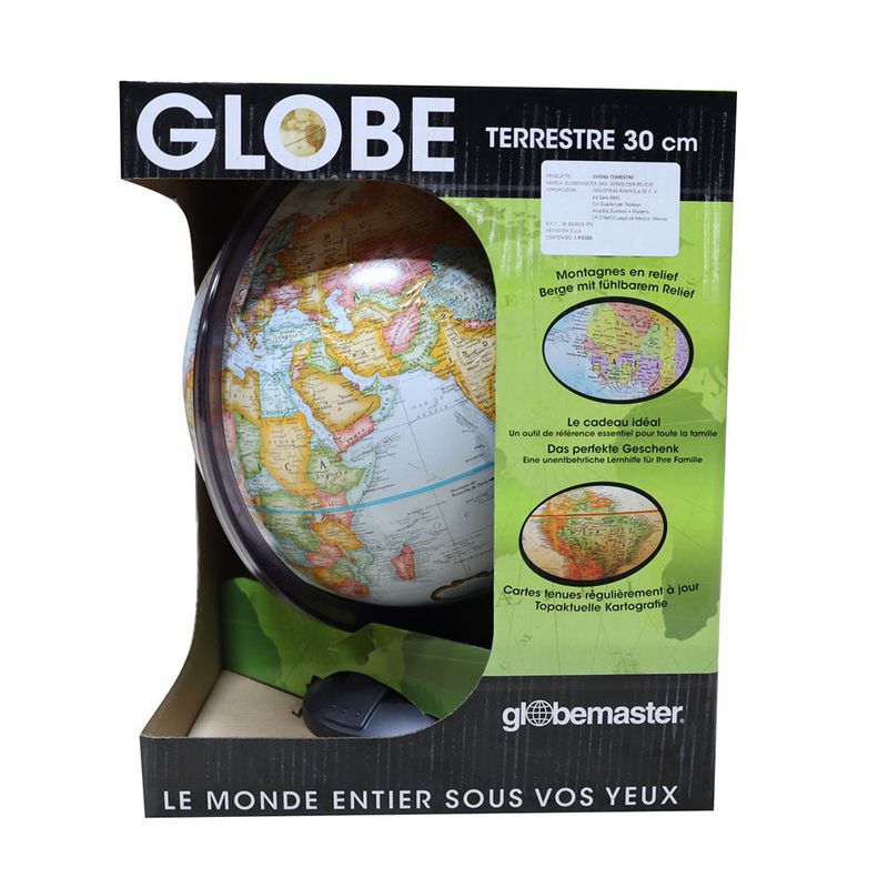 GLOBO TERRAQUEO TRAVELER AZUL BASE PLAST
