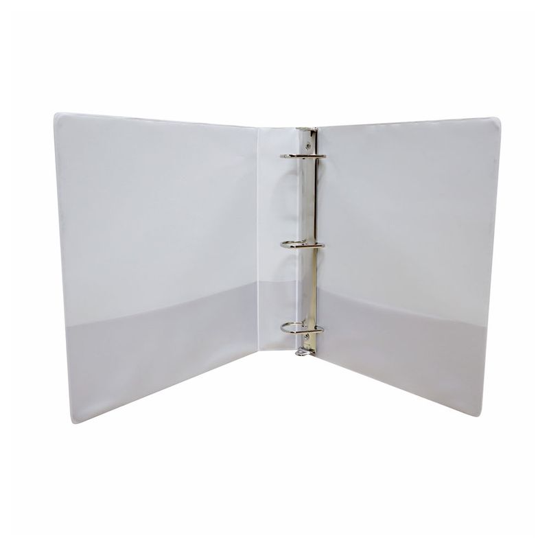 CARPETA ARILLO 15" D BLANCA CON VENTANA SAMSILL