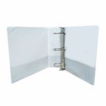 CARPETA ARILLO 3" D BLANCA CON VENTANA SAMSILL