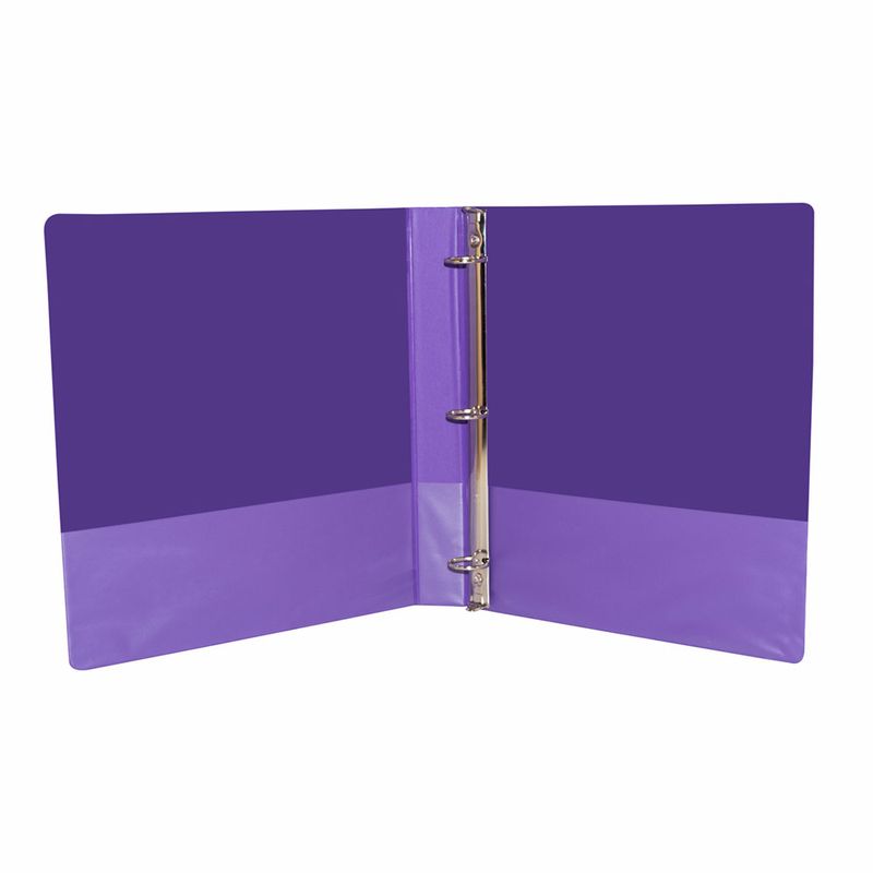 CARPETA ARILLO 1" O MORADO CON VENTANA OFIX