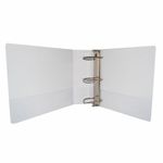 CARPETA ARILLO 4" D BLANCA CON VENTANA SAMSILL