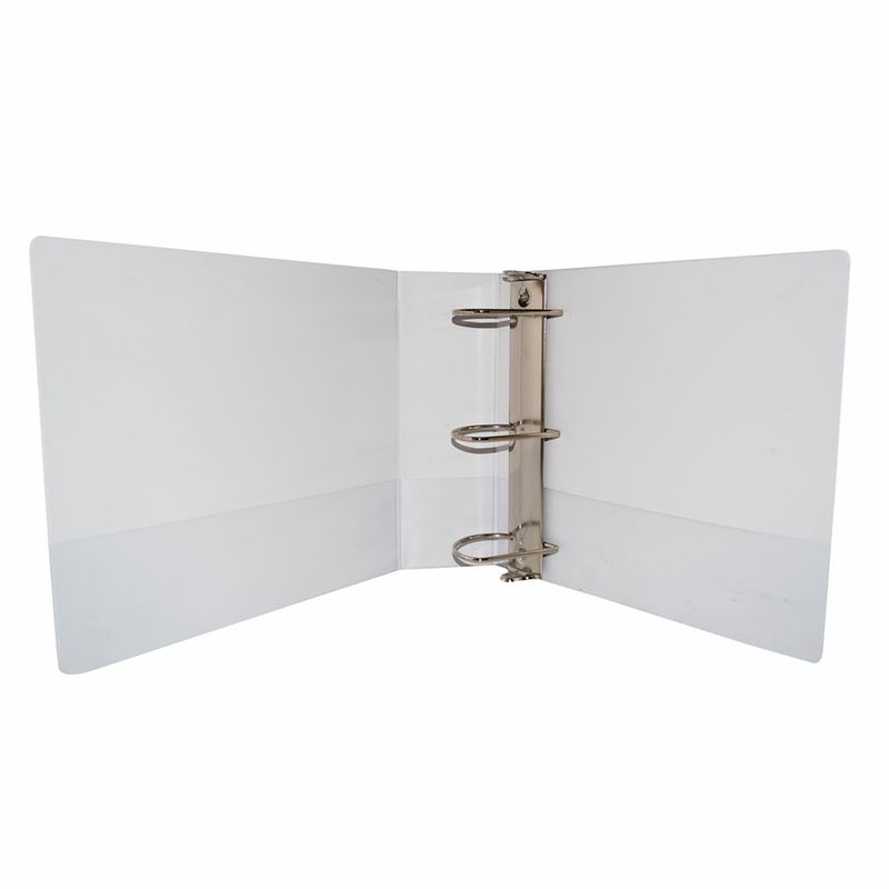 CARPETA ARILLO 4" D BLANCA CON VENTANA SAMSILL