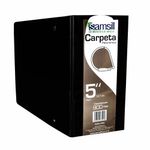 CARPETA ARILLO 5" D NEGRA CON VENTANA SAMSILL