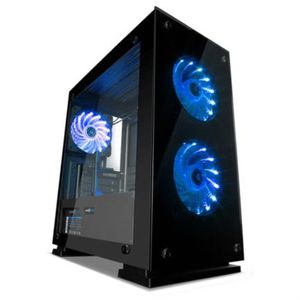 Gabinete Game Factor Csg550 Micro Atx 3 Ventiladores 120Mm Rgb Cristal Color Negro Vocgabab020