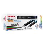 BOLIGRAFO FINO MULTIFUNCIONAL 4 COLORES BARRIL NEGRO ZEBRA