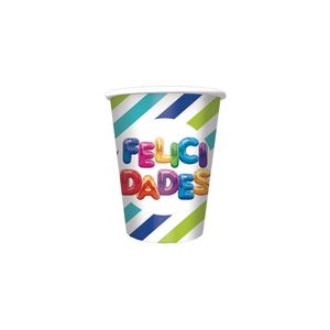 Vaso Fiesta Carton "Felicidades" 1156015454