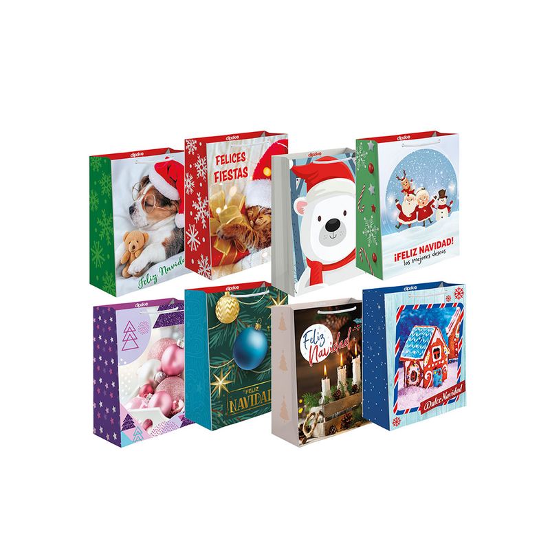 BOLSA REGALO MINI NAVIDAD DIPAK