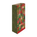 BOLSA REGALO BOTELLA KRAFT NAVIDAD