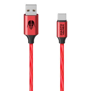 Cable Usb A Usb C Con Luz Led De 1 M, Star Wars Verde/Rojo Usb-3966/Sw