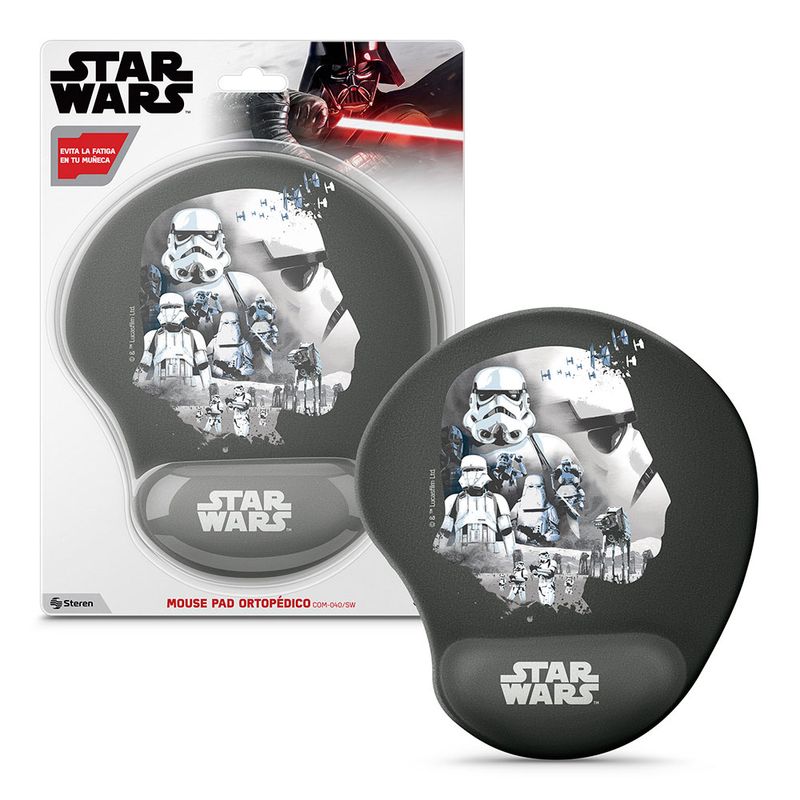 TAPETE PARA MOUSE ORTOPEDICO STAR WARS