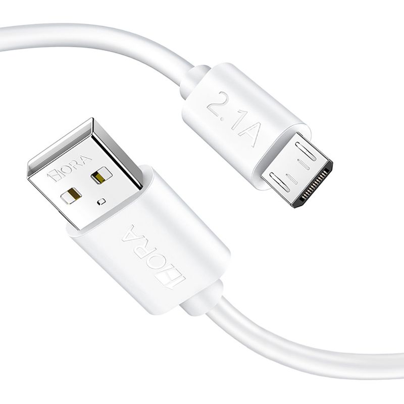 CABLE USB A MICRO USB DE 1M, 1HORA, NEGRO