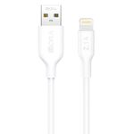 CABLE USB A LIGHTNING 2M, 2HORA, BLANCO