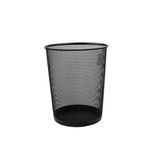 BOTE PARA BASURA 20L REDONDO MALLA NEGRO