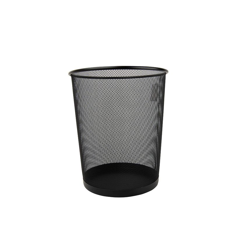 BOTE PARA BASURA 20L REDONDO MALLA NEGRO