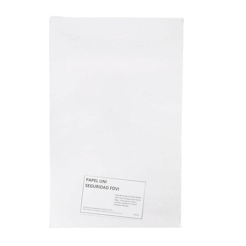 PAPEL UNI SEGURIDAD OFICIO BLANCO C/30 PZAS