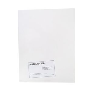 Cartulina Sulfatada Fbb T/Cta Blco C/104 Pzas Cfbb125Scta