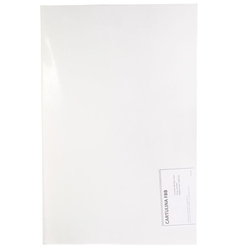 CARTULINA SULFATADA FBB T/DCTA BLCO C/100 PZAS