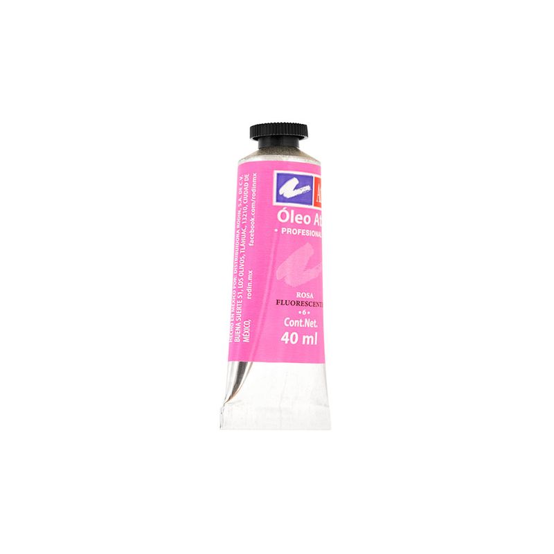 PINTURA PARA OLEO 40ML ROSA FLUORESCENTE
