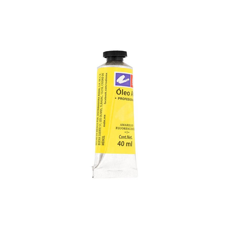 PINTURA PARA OLEO 40ML AMARILLO FLUORESCENTE