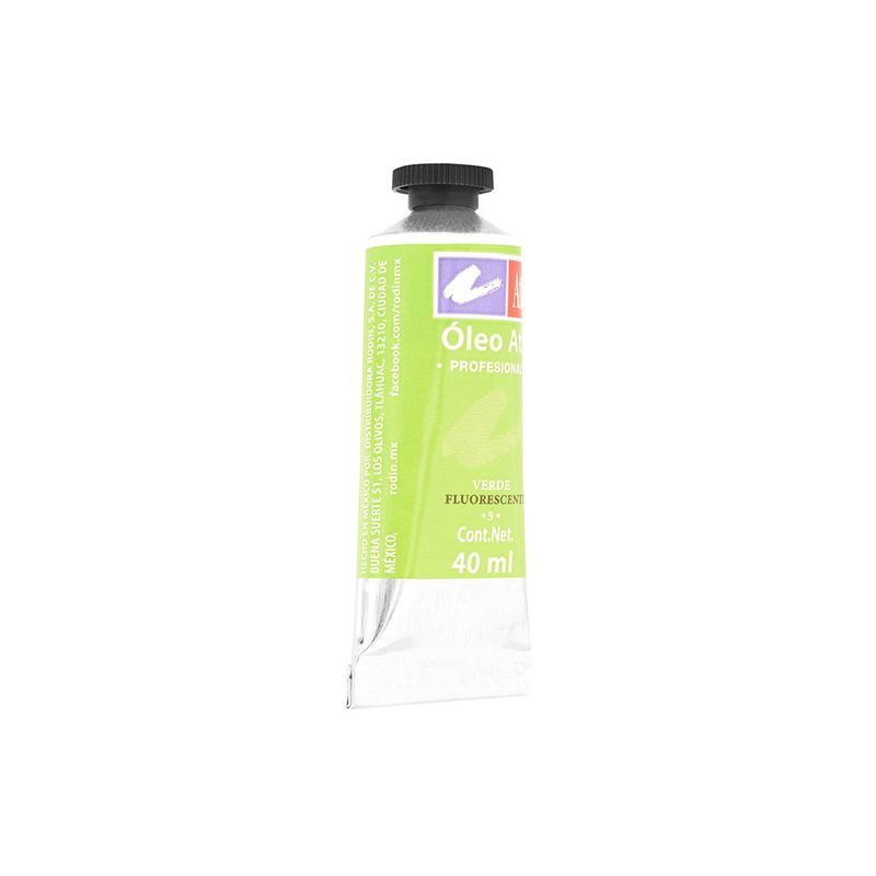 PINTURA PARA OLEO 40ML VERDE FLUORESCENTE