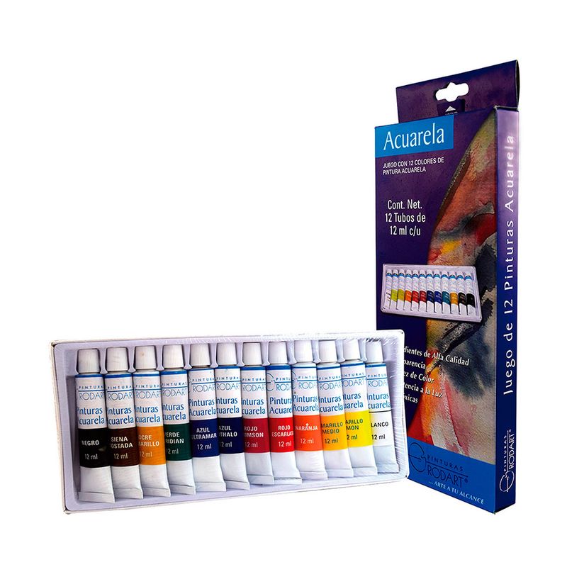 PINTURA ACUARELA ESTUCHE CON 12