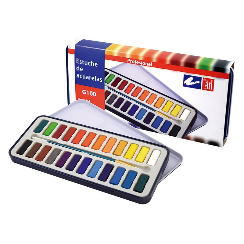 ESTUCHE ACUARELA CON 24 PASTILLAS