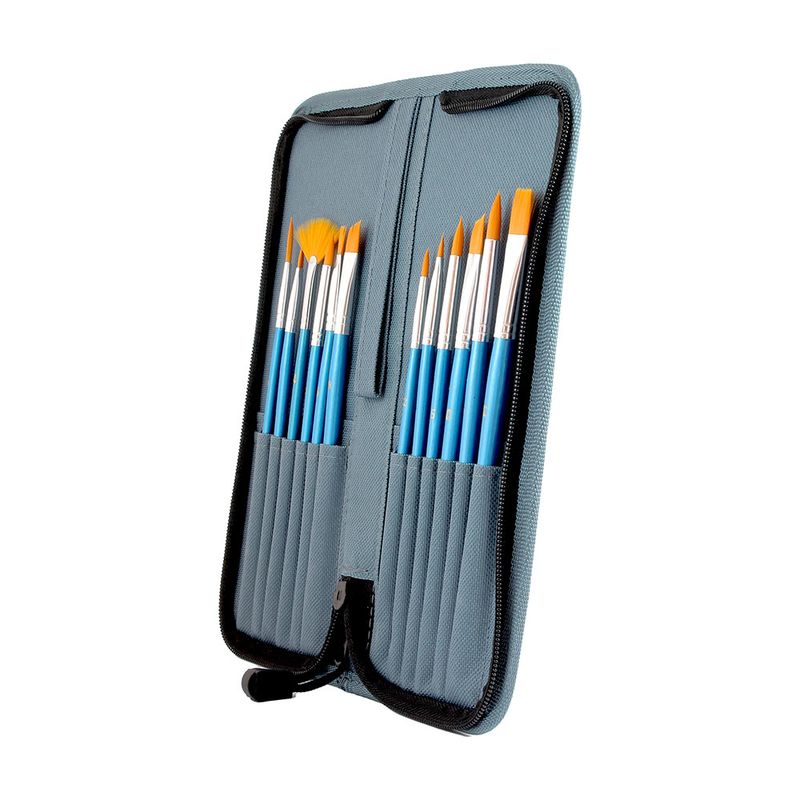 ESTUCHE DE 12 PINCELES SURTIDO AZUL RODART