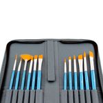 ESTUCHE DE 12 PINCELES SURTIDO AZUL RODART
