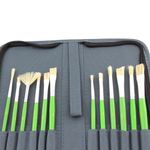 ESTUCHE DE 12 PINCELES SURTIDO VERDE RODART