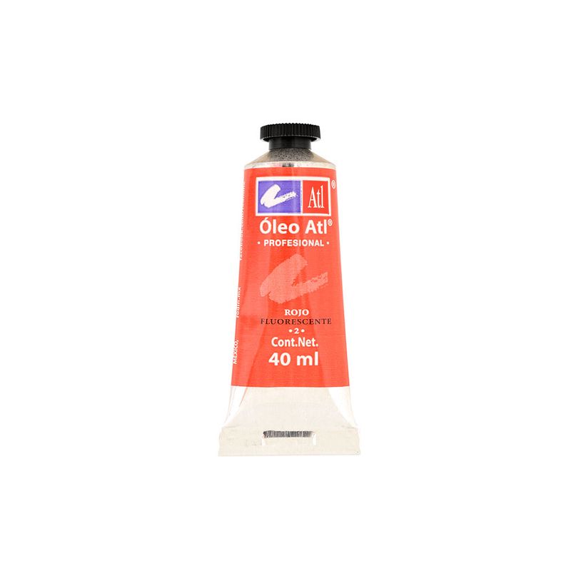 PINTURA PARA OLEO 40ML ROJO FLUORESCENTE