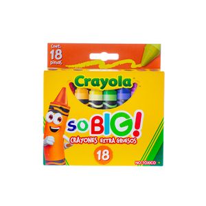 Crayon Redondo So Big Con 18 Colores Crayola 52-1918